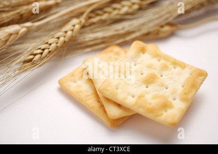 Délicieux cookies isolé sur le livre blanc Banque D'Images