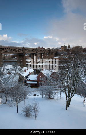 High Level Bridge et de la ville de Newcastle Gateshead Banque D'Images