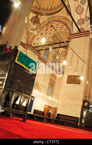 La Turquie, Istanbul, mosquée Bayezit, intérieur Banque D'Images