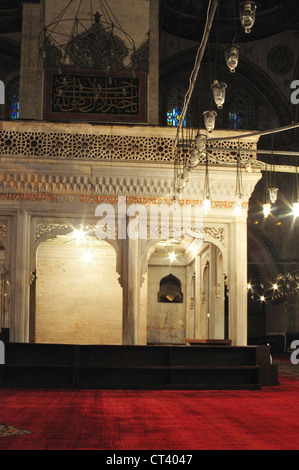 La Turquie, Istanbul, mosquée Bayezit, intérieur Banque D'Images