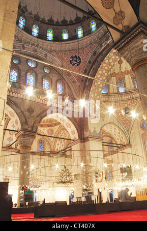 La Turquie, Istanbul, mosquée Bayezit, intérieur Banque D'Images