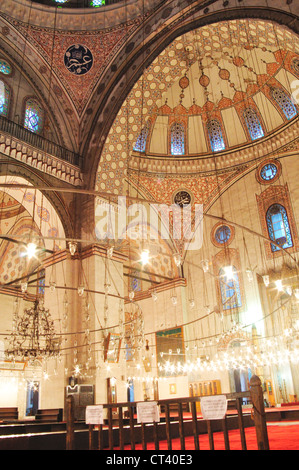 La Turquie, Istanbul, mosquée Bayezit, intérieur Banque D'Images