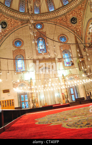 La Turquie, Istanbul, mosquée Bayezit, intérieur Banque D'Images