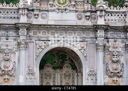 La Turquie, Istanbul, le Palais de Dolmabahçe, le palais du Sultan du 19ème siècle Banque D'Images