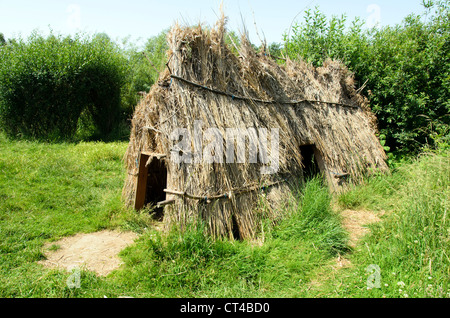 Cabane dans la péninsule de Greenwich Ecology Park - Londres, Angleterre Banque D'Images