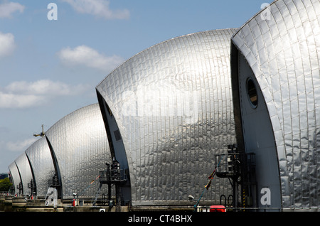 Mobiliers Thames Flood Barrier - Londres, Angleterre Banque D'Images