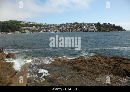 Polruan de Fowey Cornwall Banque D'Images