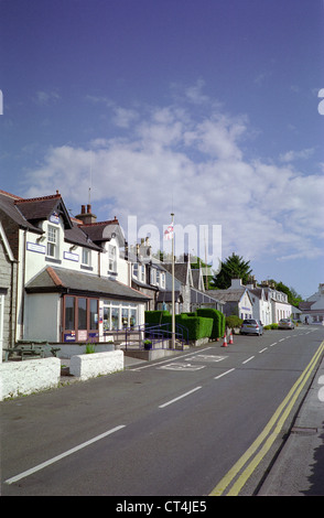 Vue sur Mer, Village Kippford Côte Colvend, Dumfries et Galloway, Écosse, Royaume-Uni Banque D'Images