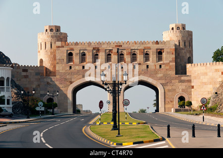 Elk207-1002 Oman, Muscat, porte de ville Banque D'Images