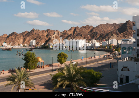 Elk207-1084 Oman, Muscat, Muttrah, ville et de la Corniche Banque D'Images