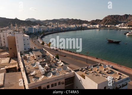 Elk207-1085 Oman, Muscat, Muttrah, ville et de la Corniche Banque D'Images