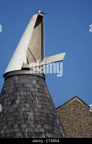 Oast house traditionnelle convertie en trois moulins Studio Cinéma à Bow, Londres, UK Banque D'Images