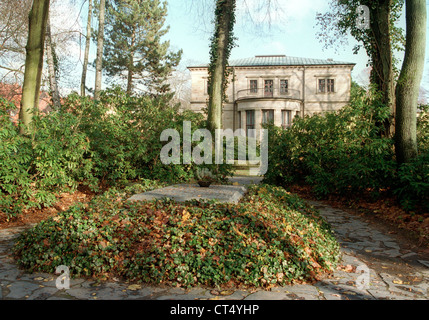 La tombe de Richard Wagner et la Villa Wahnfried à Bayreuth Banque D'Images