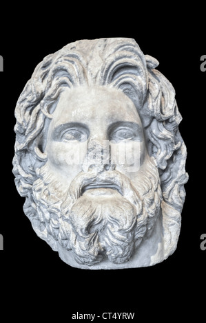 Tête de Zeus en forme - 3e - 2e siècle avant J.-C., Troy Banque D'Images
