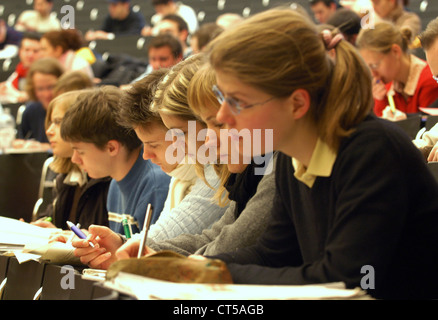 Conférence à l'université Albert-Ludwig, Max Audi-Université de Fribourg Banque D'Images