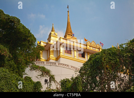 Mont d'or et Wat Saket,Thailand Banque D'Images