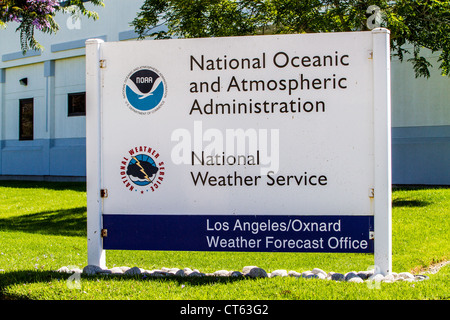 La NOAA, National Oceanic and Atmospheric Administration et Service météorologique national à Oxnard en Californie Banque D'Images