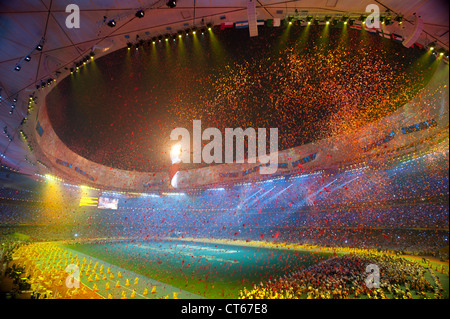 Cérémonie de clôture des Jeux Paralympiques de 2008 à Beijing, Chine, le 16 septembre 2008. Banque D'Images