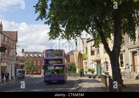 Elm Hill, à Norwich, Angleterre, RU Banque D'Images