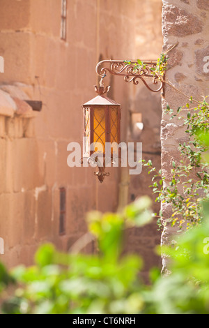 Lampe, sur le monastère de Ste Catherine, Sinaï, Égypte Banque D'Images