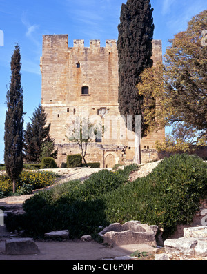 Stronghold crusader château kolossi,, près de Limassol, Chypre. Banque D'Images