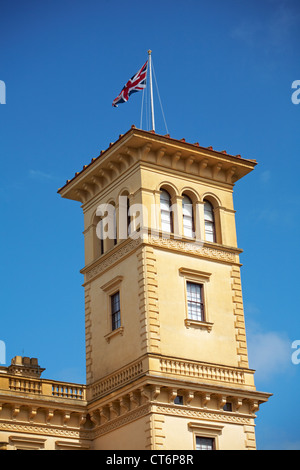 Osborne House, une ancienne résidence royale, à l'East Cowes (île de Wight, Hampshire UK en juin - Osbourne House Banque D'Images