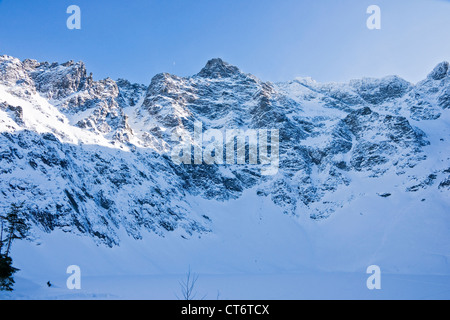 Polish Tatras dans un paysage d'hiver Banque D'Images