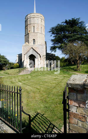 L'église St Mary vierge avant Cambridgeshire England UK Swaffham Banque D'Images