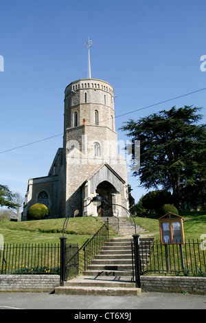 L'église St Mary vierge avant Cambridgeshire England UK Swaffham Banque D'Images