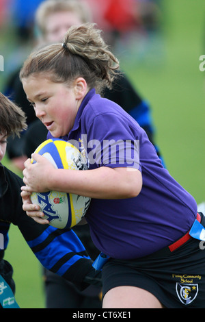 Tag Rugby festival organisé par le Gloucestershire Constabulary Banque D'Images