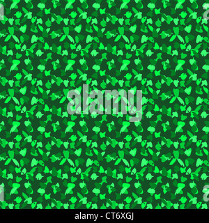 Abstract seamless background - feuilles vertes sur une herbe verte. Vecteur EPS10, swatch inclus. Banque D'Images