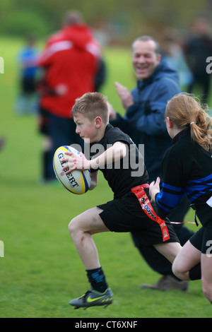 Tag Rugby festival organisé par le Gloucestershire Constabulary Banque D'Images