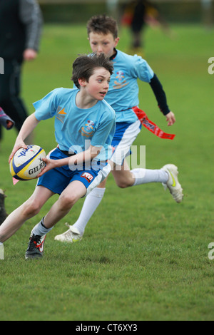 Tag Rugby festival organisé par le Gloucestershire Constabulary Banque D'Images