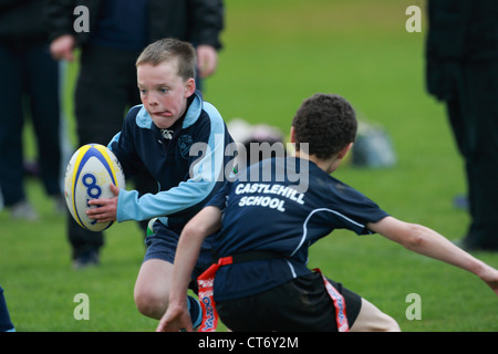 Tag Rugby festival organisé par le Gloucestershire Constabulary Banque D'Images