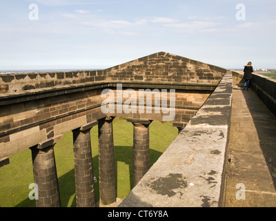 Vue depuis le haut de Penshaw Monument Sunderland Tyne and Wear England UK Banque D'Images