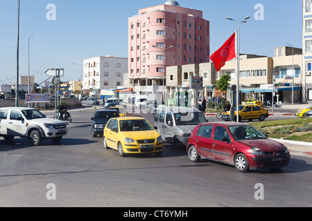 Ville et Transports ville scènes de Tunisie, Afrique Banque D'Images