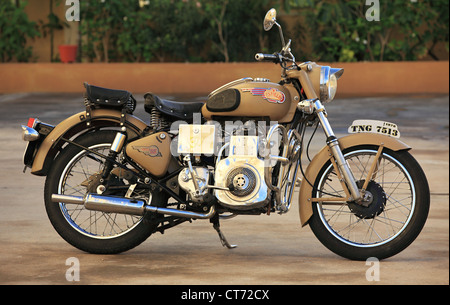 Royal Enfield bullet diesel l'Andhra Pradesh en Inde du Sud Banque D'Images