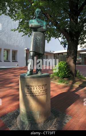 Denkmal für Friedrich Wilhelm Harkort dans Dortmund-Hombruch, Ruhr, Allemagne Banque D'Images