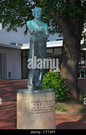 Denkmal für Friedrich Wilhelm Harkort dans Dortmund-Hombruch, Ruhr, Allemagne Banque D'Images