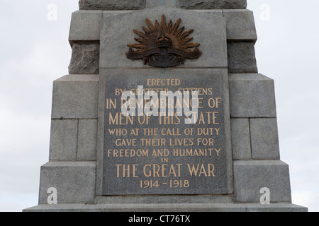 La guerre remorial dans Kings Park, Perth, Australie occidentale Banque D'Images