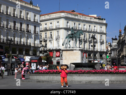 Espagne, Madrid, Puerta del Sol, Banque D'Images