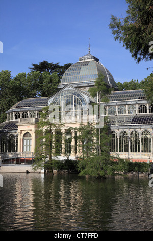 Espagne, Madrid, Palacio de Cristal, Parque del Buen Retiro, Banque D'Images