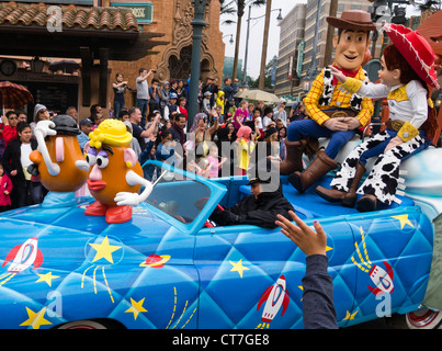 Disneyland Paris, Toy Story personnages Banque D'Images