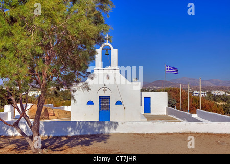 Chapelle de Maragas beach, Naxos, Grèce Banque D'Images