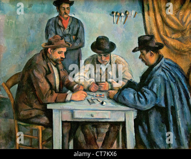 Les joueurs de cartes de Paul Cézanne 1890 - 1839 1906 Français France Banque D'Images