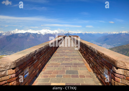 Monte Tamaro, chapelle de Santa Maria degli Angeli, Tessin, Suisse Banque D'Images