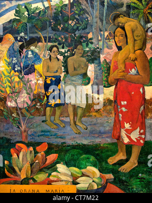 Ia Orana Maria Je vous salue Marie 1891 Paul Gauguin 1848-1903 Français France Banque D'Images