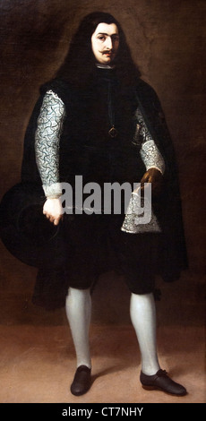 Un chevalier d'Alcántara ou Calatrava1650 Bartolomé Estebán Murillo Espagne Espagnol Banque D'Images