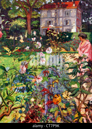 Jardin à Vaucresson 1920 Edouard Vuillard France French Banque D'Images