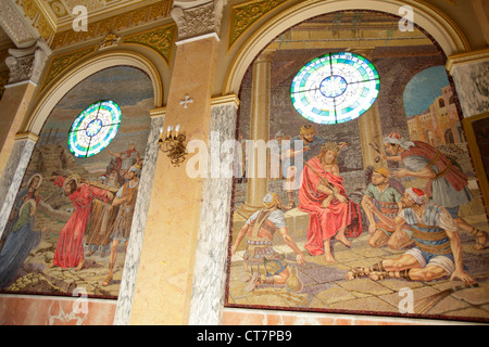 Le sanctuaire de Tindari, province de Messine, Sicile, Italie Banque D'Images